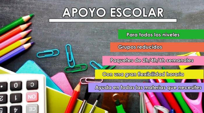 clases de apoyo escolar