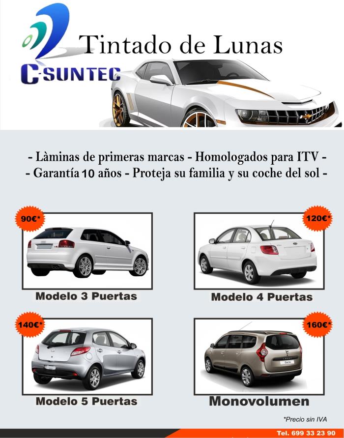 tintado de lunas de coche