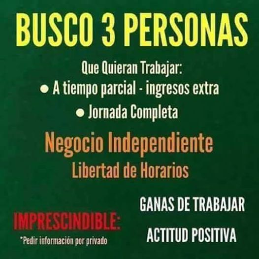 buscamos personas con ganas de trabajar (toda españa)