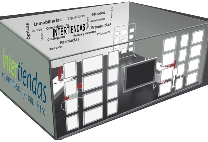 expositor portacartel led escaparate inmobiliaria