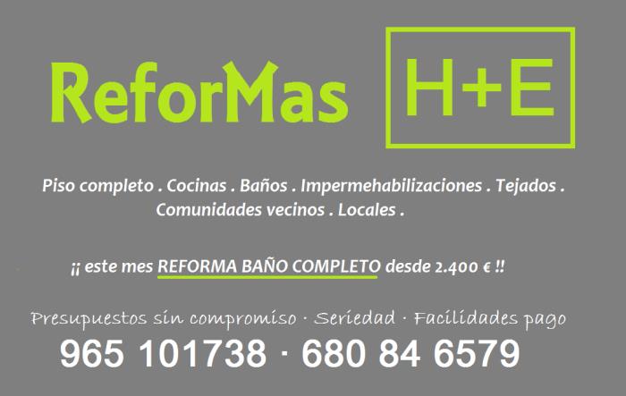 reformas y servicios alicante