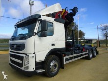 -48h 16 Gancho portacontenedor Volvo FMX 370 2013 203 000 km6x2 - Euro 5 - Grúa