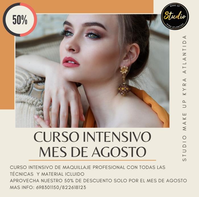 curso intensivo de maquillaje mes de agosto!