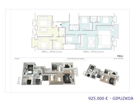 Piso en venta de 132 metros en Donostia   San Sebastián  Gipuzkoa