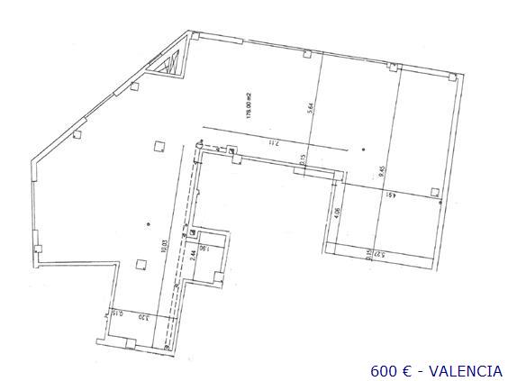 Local en alquiler de 176 metros en  Valencia Capital
